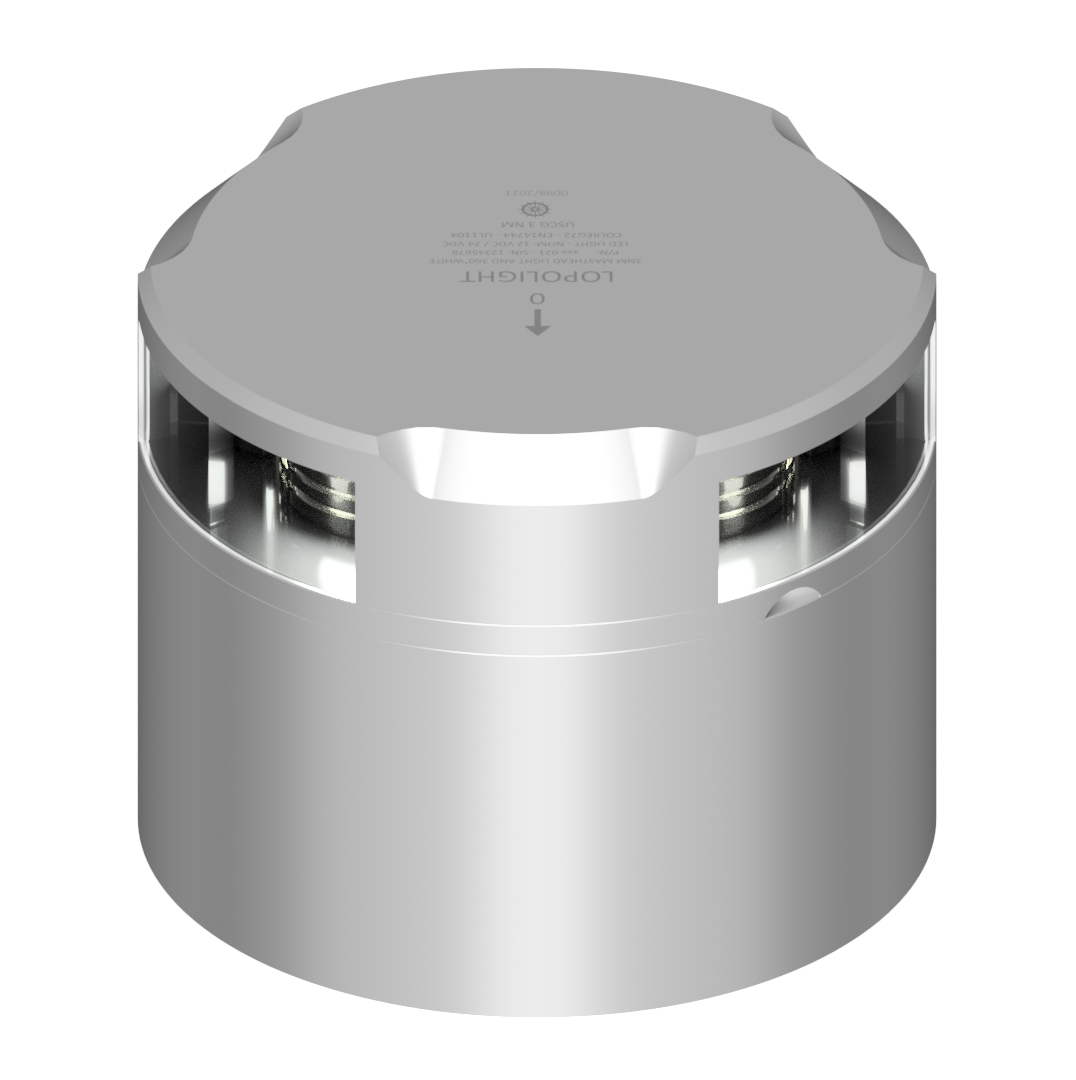 3nm Masth/360° White, silver w/Conn & Alu-base CD 3nm Masth/360° White, silver w/Conn & Alu-base CD